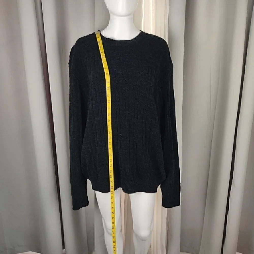 Croft & Barrow Extra Soft Crewneck Black Sweater Size Large - Picture 5 of 11